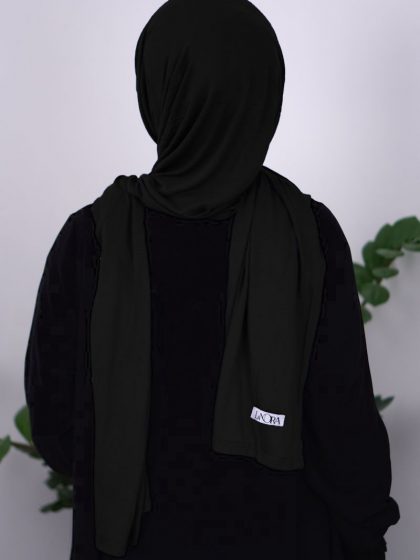 Jersey Black Faded Denim