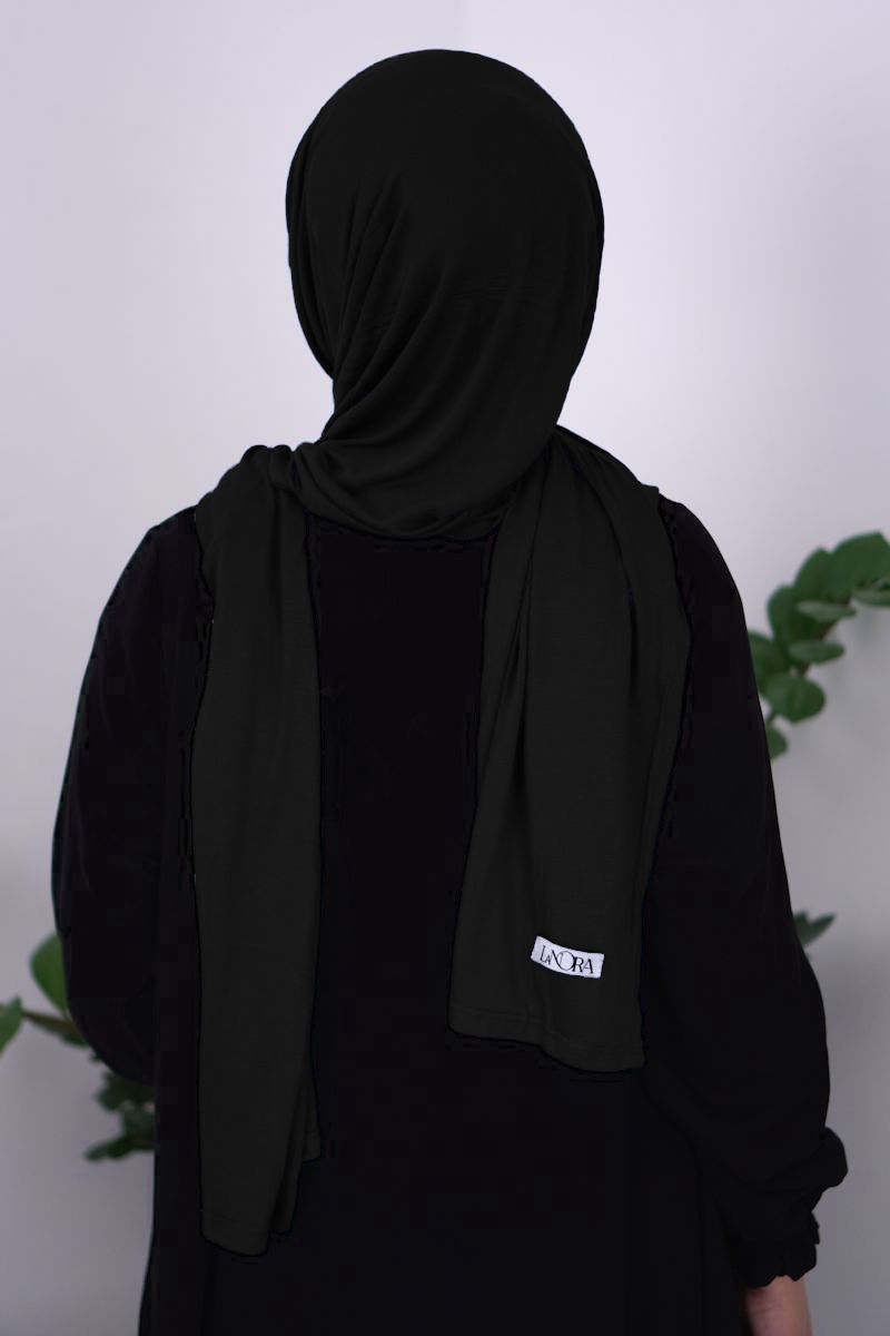 Jersey Black Faded Denim