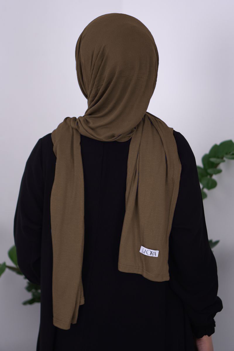 Jersey Mocha Faded Denim